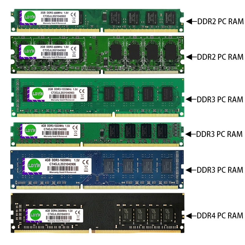 LDYN DDR2 DDR3 DDR4 2G 4G 8G 16GB ޸ , 667 8..